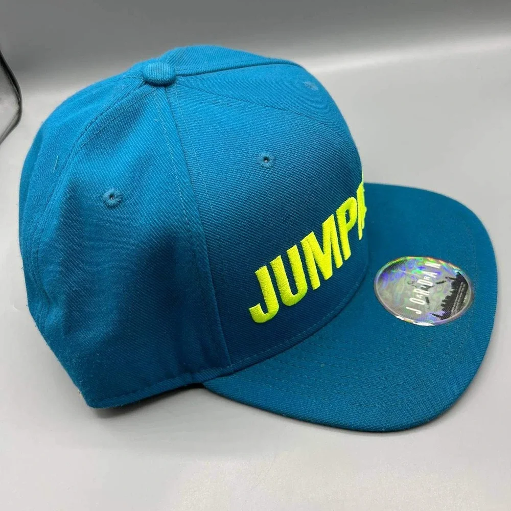 Air Jordan Hat Men‎ Blue Embroidered Green Logo Jumpman Snap Back Cap